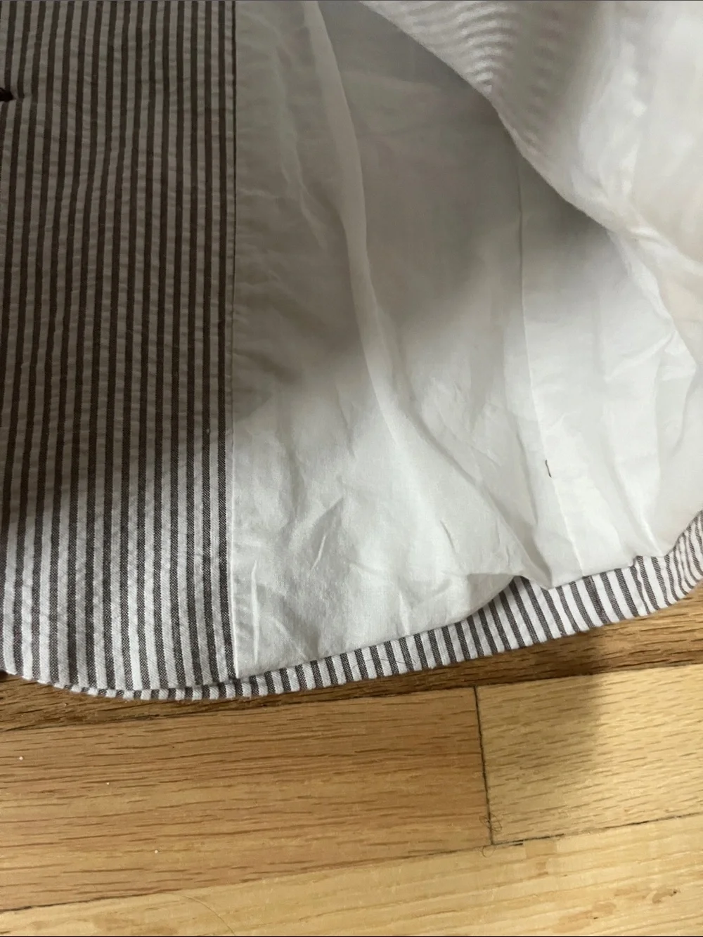 Gymboree Seersucker Blazer - Grey & White Stripes, S, 6/7